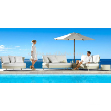 DE- (442) muebles de piscina de hotel conjunto de sofá de ratán piscina
